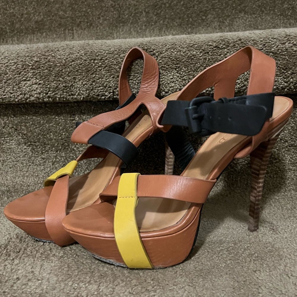L.A.M.B. Platform Heel Pumps